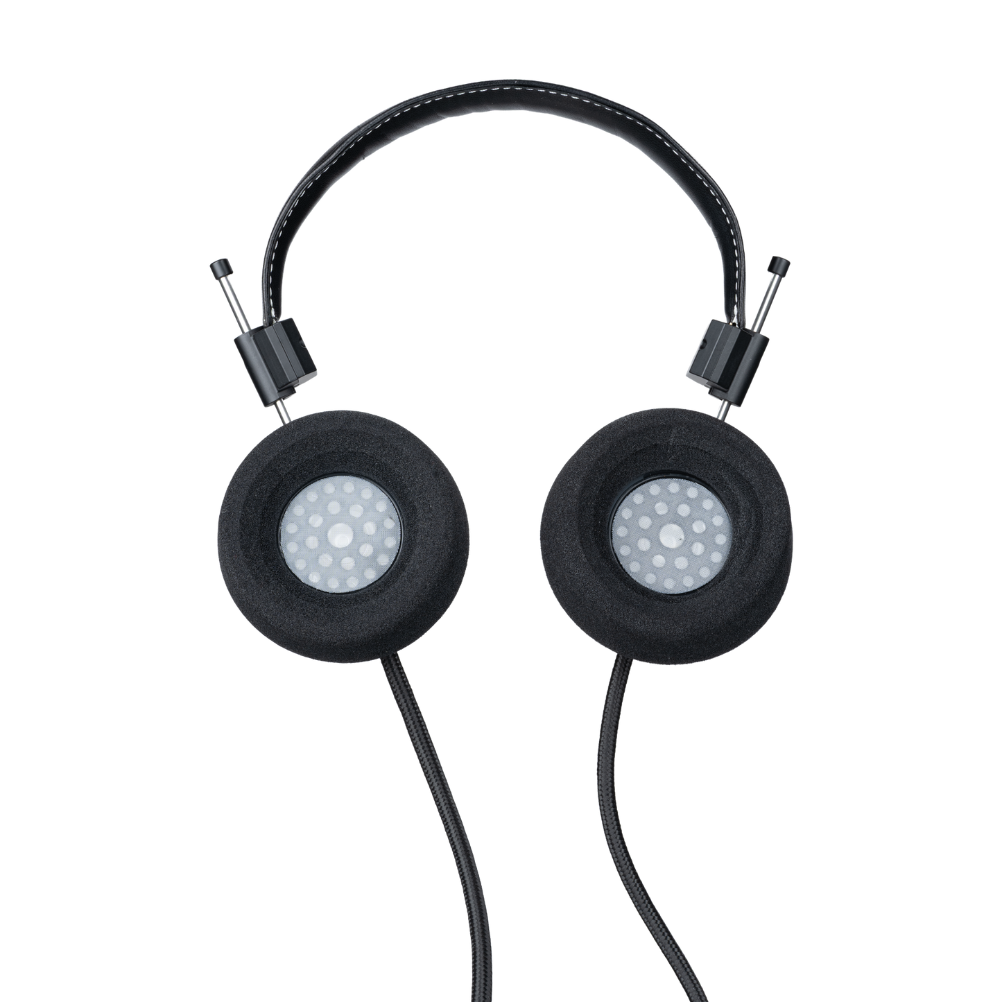 Photo of the RS1 Headphones with the ear cushions facing the camera.