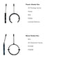 Photo of a black plastic gimbal ring  and metal gimbal ring on a white background. Next to each is a list of the headphones that it fits. The plastic Gimbal fits: All prestige series, Hemp, RS2, PS500, Limited Editions. The Metal Gimbal fits: RS1, All Statement Series, PS1000, PS2000.