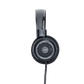 Photo of the Grado SR80 Headphones taken from the side - the model name - SR80 - is featured in the center of the ear cup. The Words - The Classic Series - and - Grado Labs are written around the outer edge of the ear cup.