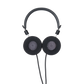 Photo of the SR80 Headphones with the F ear cushions facing the camera.