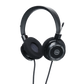 Photo of Grado SR80 Headphones  taken from 3/4 view - one ear cup is facing away from view while the other is showing the model name - SR80 - can be seen in the center and the words - The Classic Series - and - Grado Labs are written on the outside edge of the ear cups. The cables can be seen coming out of the headphone.