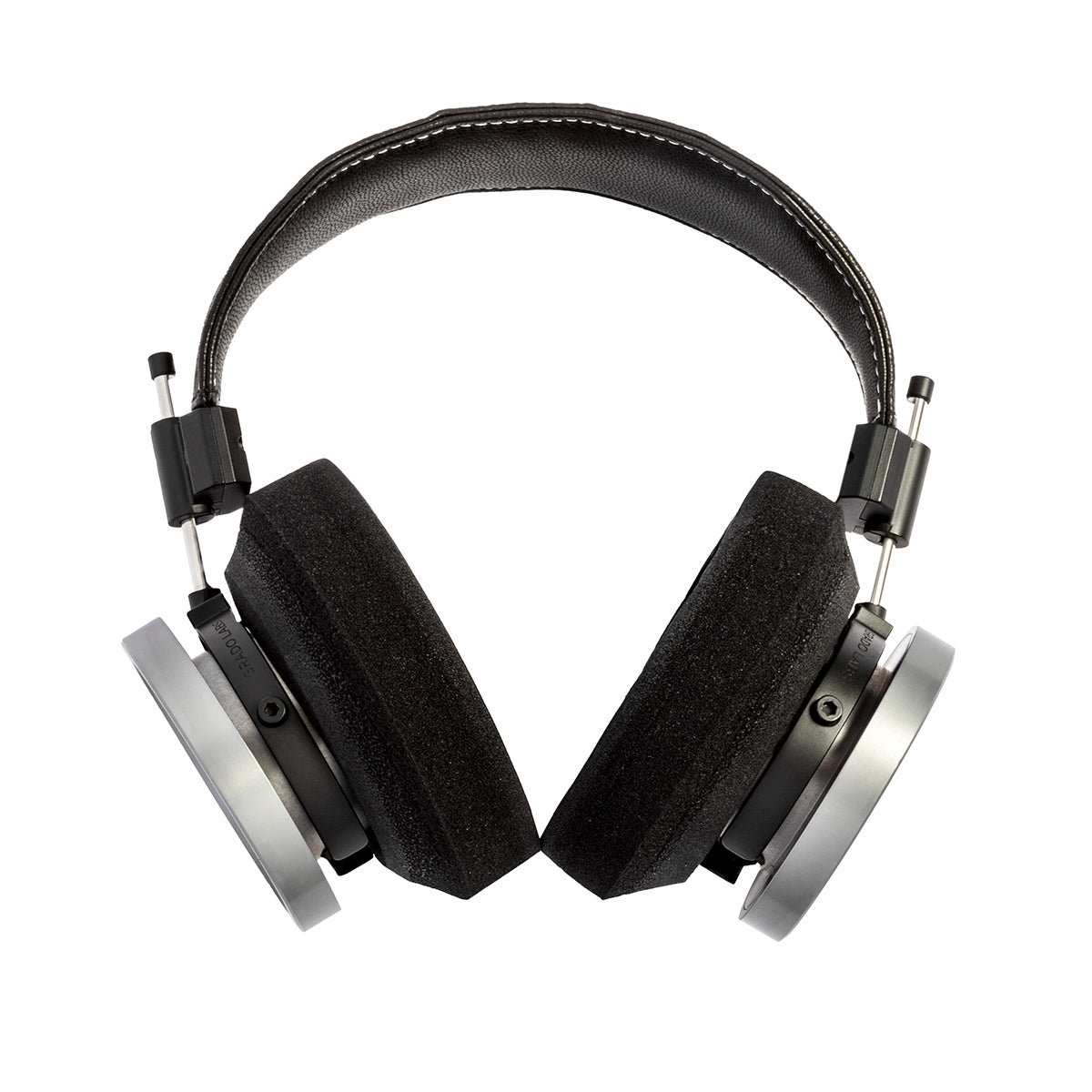 Photo of the HP100SE Headphones on a white background. You can see the side of the cushions.