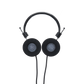 Photo of the Hemp Headphones with the ear cushions facing the camera.