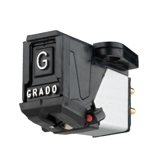 Close up photo of the Red4 Cartridge which is black and silver with a large G and the word GRADO on the front in silver letters.