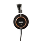 Photo of Grado S550 Headphones taken from the side - the Grado logo is featured in the center of the ear cup.