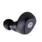 Photo of the left side ear bud for the GT220 which is black and has the white 'G' Grado Logo on it.