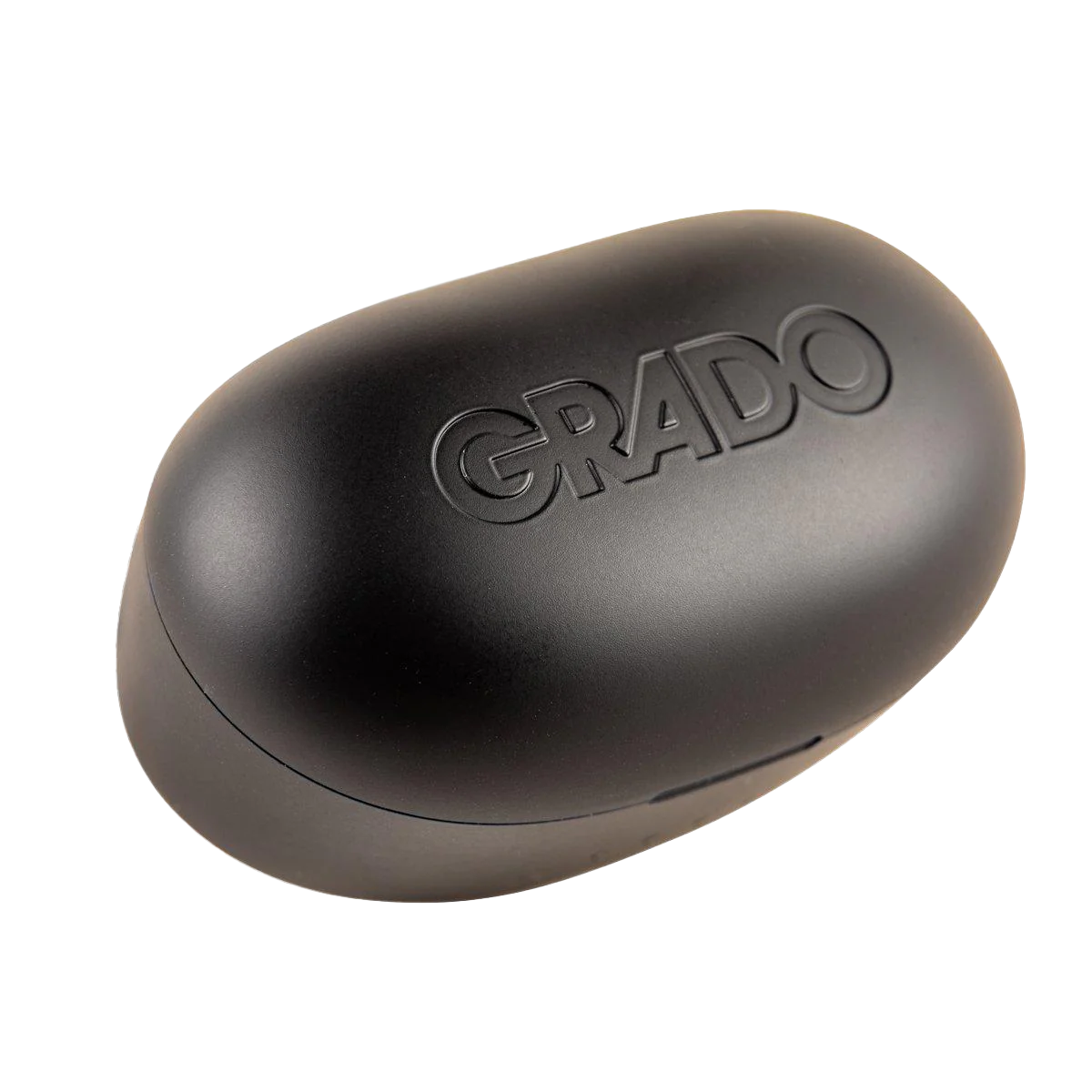 Photo of the GT220 Case, which is black has the word - GRADO - engraved in it.