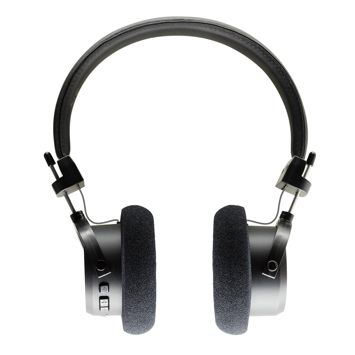 Photo taken from the back of the GW100X headphones on a white background.