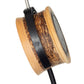 A close up photo of the wooden RS2x shell on a white background.